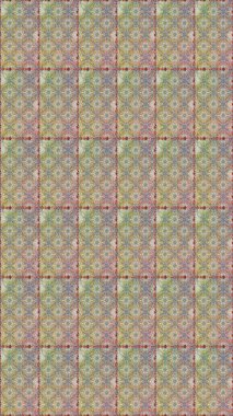 Raster Hip kumaş deseni. Kusursuz Vintage Çiçek Deseni.