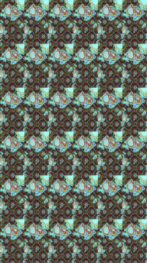 Hediye ambalaj kağıdı, tebrik kartları, posterler ve pankart tasarımı. Raster düz çiçek çizim deseni. Mavi renkte çiçekler.