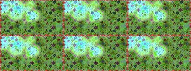 Çiçekli, kusursuz bir arkaplan. Çocuk stili. Düz Çiçek Elementleri Tasarımı. Renkli Bahar Teması Kusursuz Arkaplan.