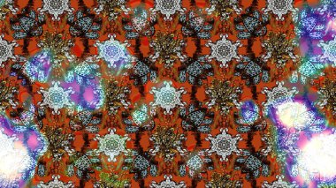 Renkli Bahar Teması eskiz kalıbı. Düz Çiçek Elementleri Tasarımı. Kahverengi ve nötr renklerde çiçekler. Sevimli çiçek raster deseni.