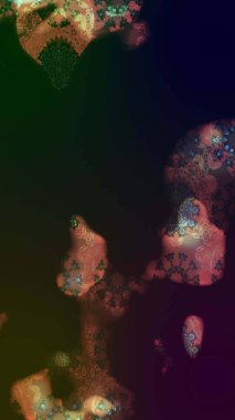 Renkli Bahar Teması eskiz kalıbı. Raster illüstrasyonu. Kahverengi renkli çiçekler. Çiçekli çiçek deseni, suluboya. Düz Çiçek Elementleri Tasarımı.