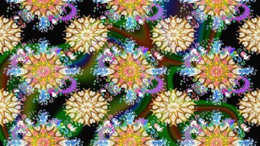 Suluboya, elle çizilmiş. Vadinin yeşil renkli çiçekleri. Raster - stok. Taslak arkaplan deseni.