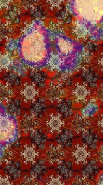 Çizim çiçek deseni duvar kağıdı, web sitesi arka planı, ambalaj kağıdı, davetiye, broşür, afiş veya web sitesi için kullanılabilir. El çizimi Raster çizimi. Karalama elementleri.