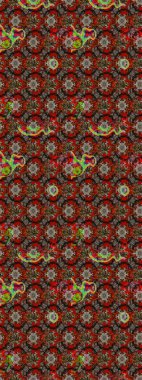 Çiçekler kahverengi, kırmızı ve gri renklerde. Raster illüstrasyonunda çiçek deseni çizimi.