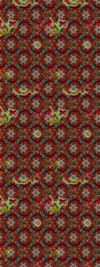 Çiçekler kahverengi, kırmızı ve gri renklerde. Raster illüstrasyonunda çiçek deseni çizimi.