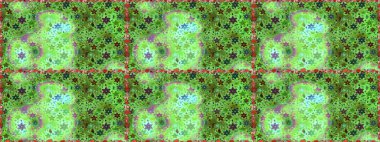 Düz Çiçek Elementleri Tasarımı. Sevimli çiçek raster deseni. Modaya uygun kumaş deseni. Renkli Yaz Temalı Kusursuz Arkaplan.