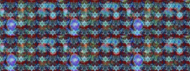 Suluboya çiçekli çiçek deseni. Raster illüstrasyonu. Mavi ve kahverengi renkli güzel tekstil.