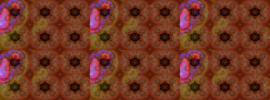 Raster çiçek desenli çiçek deseni, yapraklar, dekoratif elementler, sıçrama, lekeler, el çizimi kontur çizgileri ve Doodle çizim stili, grafik raster çizim çizimi.