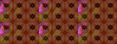 Raster çiçek desenli çiçek deseni, yapraklar, dekoratif elementler, sıçrama, lekeler, el çizimi kontur çizgileri ve Doodle çizim stili, grafik raster çizim çizimi.