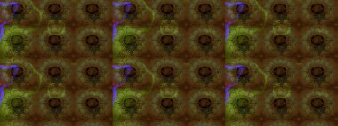 Desen, çizim, çiçek sınırı. Çiçek çelengi. Güzel, parlak, pürüzsüz kumaş, tuval. Kıvırcık, parlak örgü. Eski moda arka plan. Raster illüstrasyonu.