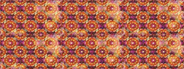 Süslü raster dekorasyonu. Kahverengi renklerde altın desenler ve altın elementler. Barok tarzında duvar kağıdı tasarımı için kusursuz damaske deseni arkaplanı.