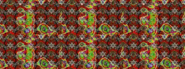 Soyut etnik raster çizim kalıbı. Arkaplan dokusu, duvar kağıdı, kahverengi renkli çiçek teması. Kabile sanatı boho baskısı, klasik çiçek arkaplanı.