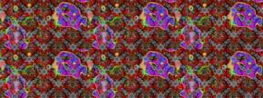 Çiçek deseni. Şatafatlı bahar bahçesi dokusu. Flower eskiz arka planı. Raster illüstrasyonu.