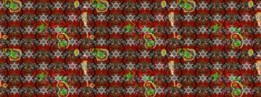 Kırmızı renkte güzel bir tekstil. Suluboya çiçekli çiçek deseni. Raster illüstrasyonu.