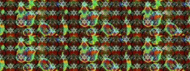 Düz Çiçek Elementleri Tasarımı. Sevimli çiçek raster deseni. Renkli Yaz Temalı eskiz kalıbı. Modaya uygun kumaş deseni.