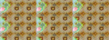 Raster illüstrasyonundaki çiçek desenli çizim. Tarafsız renklerde çiçekler.