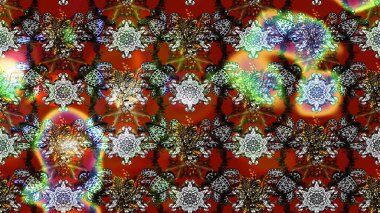 Raster illüstrasyonundaki çiçek desenli çizim. Kahverengi ve gri renkte çiçekler.