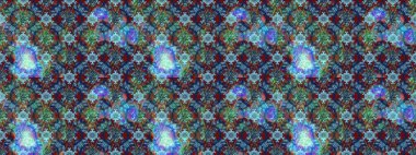 Çiçek buketleriyle klasik bir eskiz şekli. Raster illüstrasyonu. Mavi ve kahverengi renklerde.