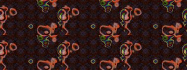 Çiçek deseni. Raster güzel kumaş deseni çiziyor. Renkli Bahar Teması eskiz kalıbı. Düz Çiçek Elementleri Tasarımı.