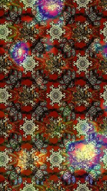 Renkli çiçekler. Hediye ambalaj kağıdı, tebrik kartları, posterler ve pankart tasarımı. Raster düz çiçek çizim deseni.