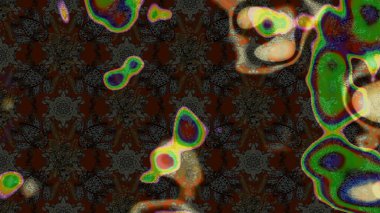 Düz Çiçek Elementleri Tasarımı. Renkli çiçekler. Sevimli çiçek raster deseni. Renkli Bahar Teması çizim şablonu.