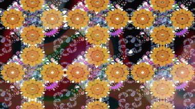 Raster illüstrasyonu. Organik motif arka planı. Çizim kalıbı. Ultraviyole kumaş deseni.