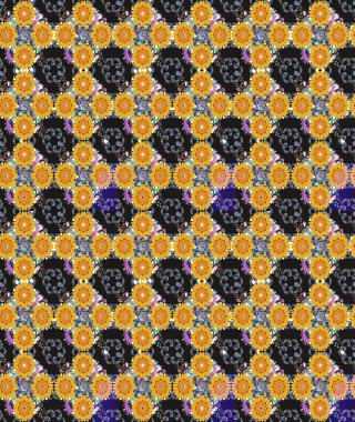 Eskiz geçmişi. Raster illüstrasyonu. Miles Fleur, süslü püslü bir süs. Eski usul. Kumaş, tekstil, duvar kağıdı baskısı için. Tomurcukları papatya çiçekleri olan sevimli bir çiçek deseni..