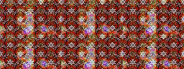 Nazikçe, güzel çiçek arkaplanı. Çiçekli karalama şeklinde Raster çiçek deseni. Kahverengi renkte çiçekler.