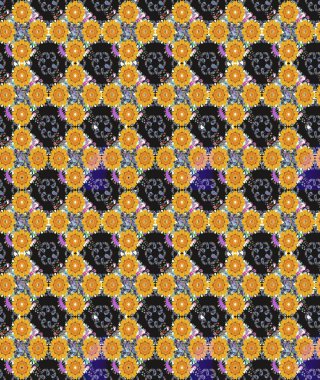 Eskiz geçmişi. Raster illüstrasyonu. Miles Fleur, süslü püslü bir süs. Eski usul. Kumaş, tekstil, duvar kağıdı baskısı için. Tomurcukları papatya çiçekleri olan sevimli bir çiçek deseni..