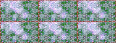 Çiçekli el, pürüzsüz desen çizmiş. Modern gelişim, nötr ve yeşil raster arka plan duvar kağıdı çizimi, klasik çizgiler, desenli desenli çiçekler, çiçekli süsler..