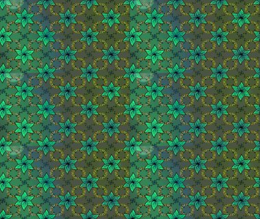 Raster deseni. Çiçekli çiçek deseni, suluboya. Süslü kumaş deseni.