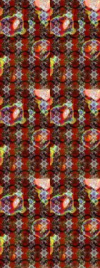 Zentangle soyut çiçekleri. Karalama çiçeği. Raster illüstrasyonu. Güzel kumaş deseni. Renkli Bahar Teması eskiz kalıbı. Düz Çiçek Elementleri Tasarımı.