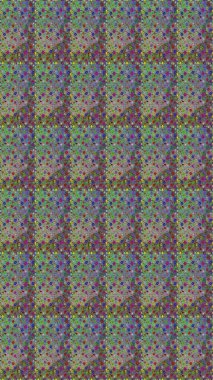 Raster Çiçek İllüstrasyonu güzel tekstil. Yeşil ve nötr renklerdeki etnik çiçeklerle kusursuz bir desen..