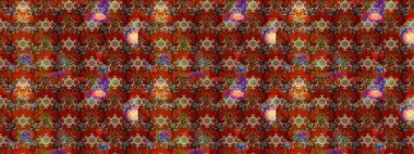 Çiçeksel fantezi tasarımı ve parlak bir arka plan çizimi. Renkli Bahar Teması eskiz kalıbı. Düz Çiçek Elementleri Tasarımı.