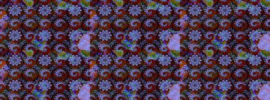 Çiçekli çiçek deseni, suluboya. Raster deseni. Küçük çiçekte güzel bir çiçek deseni..