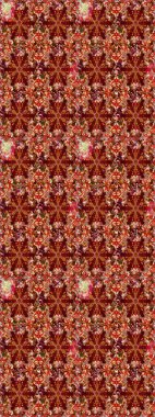 Geleneksel klasik altın desen. Raster oryantal süs. Barok tarzında kusursuz bir doğulu süsü. Altın elementlerle kırmızı renklerde altın desen.