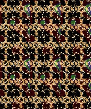 Üst manzara, yumuşak stil. Çiçek kompozisyonu, el boyası, hassas şablon. Sevgililer günü ve tebrik kartı konsepti için şık bir davetiye. Siyah renkte manzaralı çiçek deseni.