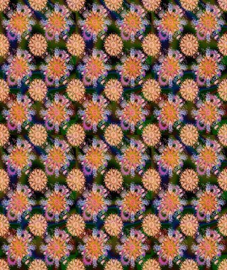 Raster illüstrasyonu. Anti-stres için soyut örnek sayfası. Kahverengi renklerde.