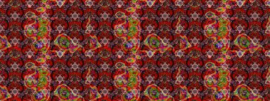 Eskiz arkaplan modeli. Kahverengi ve kırmızı renklerde yaprakları olan yabani çiçekler. Suluboya, elle çizilmiş. Raster illüstrasyonu.