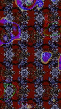 Güzel kumaş deseni. Raster illüstrasyonu. Bahar çiçekli güzel bir çiçek deseni..