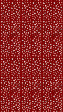 Elle çizilmiş sonbahar çiçeği deseni. Tekstil ve kapak tasarımı için mükemmel. Doodle tarzı. Kırmızı renkte çiçekler. Renkli kırmızı çizim deseni.