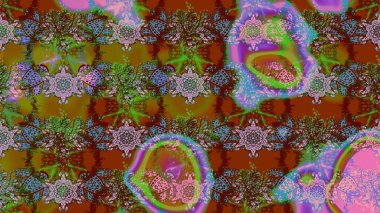 Hediye ambalaj kağıdı, tebrik kartları, posterler ve pankart tasarımı. Raster düz çiçek çizim deseni. Renkli çiçekler.