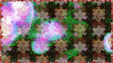 Yumuşak, yaz çiçekli arka plan. Gri ve kahverengi renkli çiçekler. Raster çiçek desenli ve çiçekli..