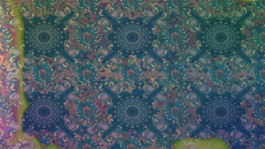 Raster Hip kumaş deseni. Kusursuz Vintage Çiçek Deseni.