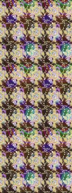 Çiçekli karalama şeklinde Raster çiçek deseni. Tarafsız renklerde çiçekler. Nazik, sevimli çiçek arkaplanı..