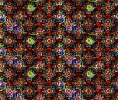 Küçük renkli çiçekler. Moda baskıları için zarif bir şablon. Motley illüstrasyonu. Küçük çiçekte güzel bir desen. Kahverengi çiçekli bahar çiçekleri.