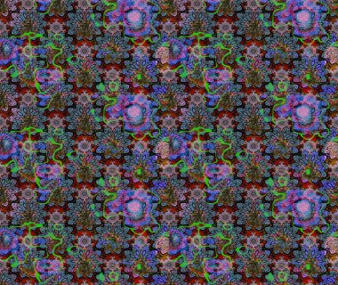 Yumuşak fayans. Klasik çiçek desenli. Yumuşak pamuk tasarımı. Paketleme, tekstil, duvar kâğıdı için çiçek eskizi. Raster taze dokusu.