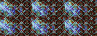 Yumuşak, mavi renkte bahar çiçekleri. Çiçek ve yapraklı karalama şeklinde Raster çiçek deseni. Raster illüstrasyonu.