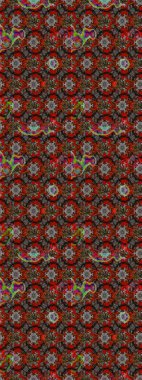 1950-1960 motifleri. El çizimi çiçek unsurları olan soyut çizim raster deseni. Gri, kahverengi ve kırmızı, gri, kahverengi ve kırmızı üzerine. Retro tekstil tasarım koleksiyonu. Çiçekli ipek eşarp..