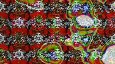 Güzel kumaş deseni. Raster suluboya deseni, narin çiçekler, çiçekler, tebrik kartı şablonu..